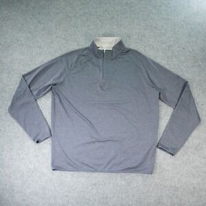 Peter Millar Crown Crafted 1/4 Zip Pullover Mens Medium Stealth Steel UPF 50+